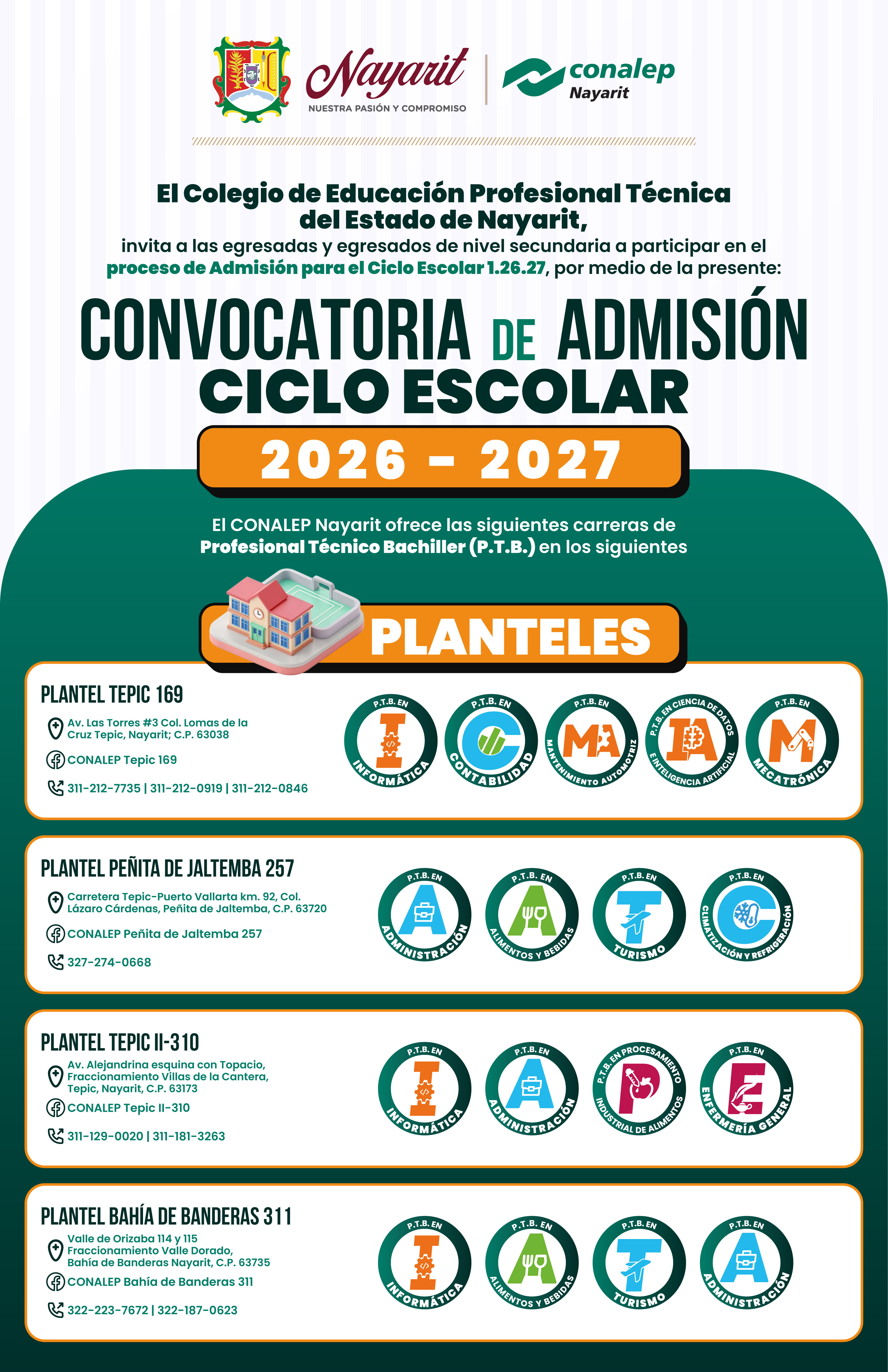 Convocatoria de Admisi&oacute;n